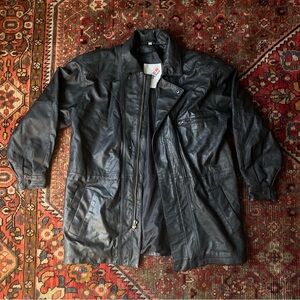 Vintage 90s Black Leather Jacket